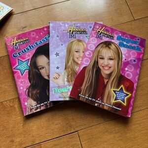 Disney Hannah Montana Books - Pink, Purple, Blue
